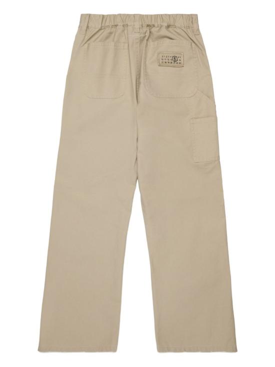 26SS [키즈] MM6 메종마르지엘라 스트레이트 팬츠 M60958MM07D M6709 Beige - MM6 MAISON MARGIELA