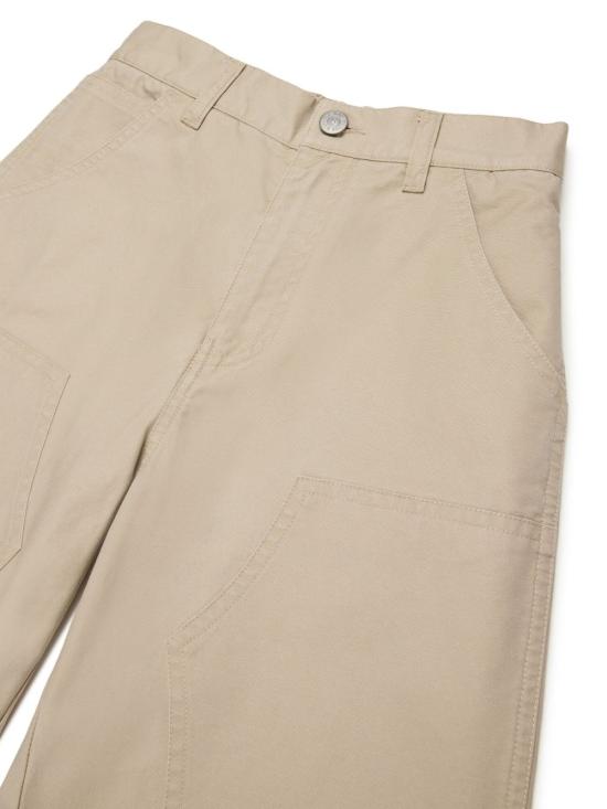 26SS [키즈] MM6 메종마르지엘라 스트레이트 팬츠 M60958MM07D M6709 Beige - MM6 MAISON MARGIELA