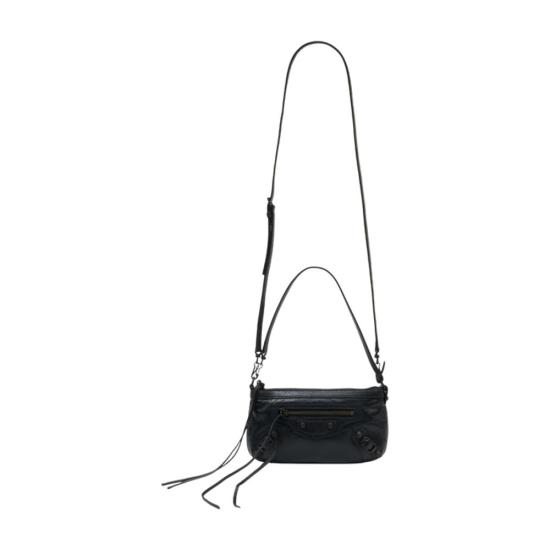 25FW 발렌시아가 르 시티 파우치 온 스트랩 828058 2ABEK 1000 black