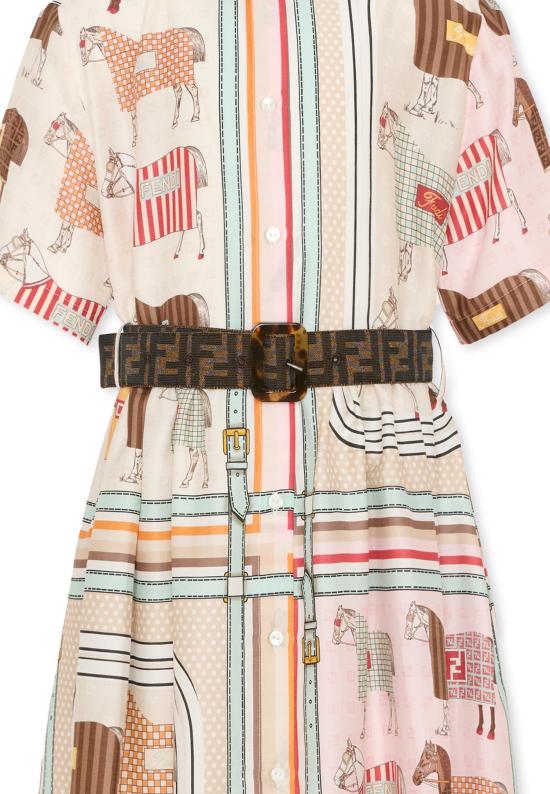 26SS [키즈] 펜디 원피스 JFB837 AVVY F0B8F MULTICOLOR - FENDI