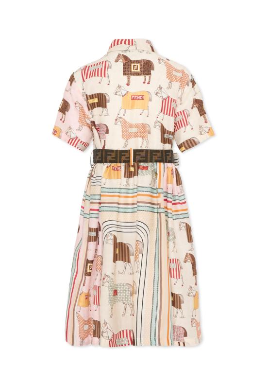 26SS [키즈] 펜디 원피스 JFB837 AVVY F0B8F MULTICOLOR - FENDI