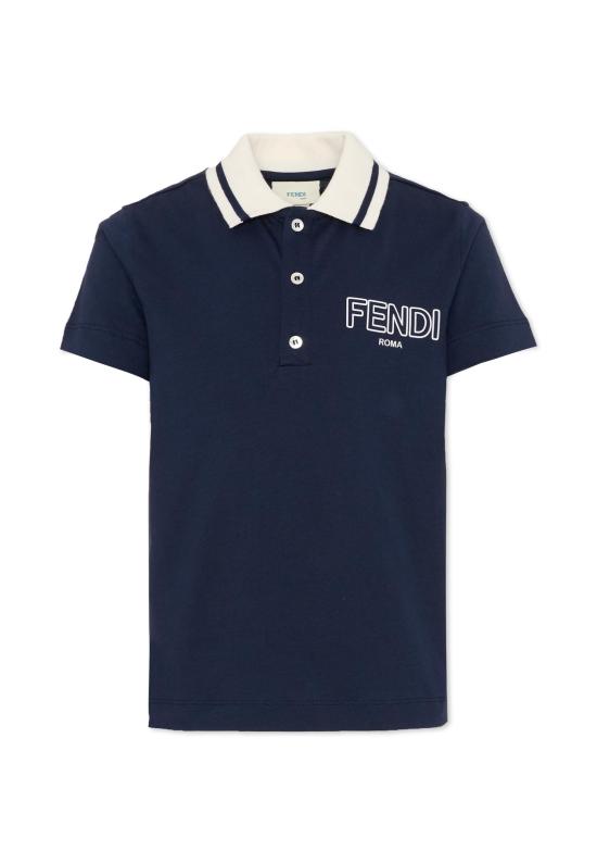 26SS [키즈] 펜디 폴로 셔츠 JMI496 7AJ F0QG0 BLUE