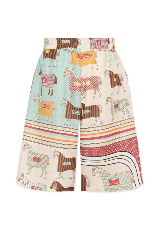 25FW [키즈] 펜디 쇼츠/버뮤다 JMF569 AVVY F0T9H RED - FENDI