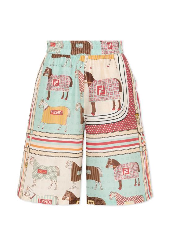 25FW [키즈] 펜디 쇼츠/버뮤다 JMF569 AVVY F0T9H RED