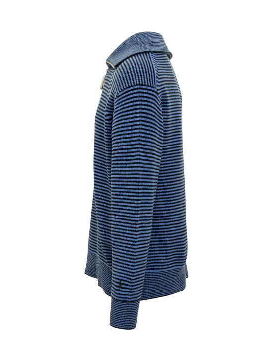 25FW JW앤더슨 집업 니트 KW1285YN0408 843 BLUE BLACK - JW ANDERSON