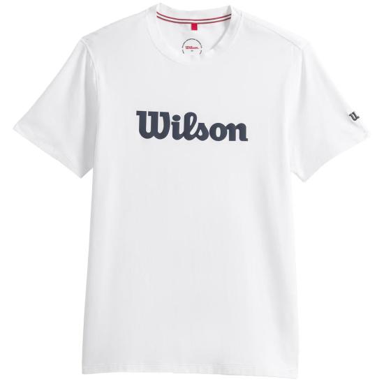  윌슨 반팔 티셔츠 WM00290511WTA BRIGHT WHITE SCRIPT DOM