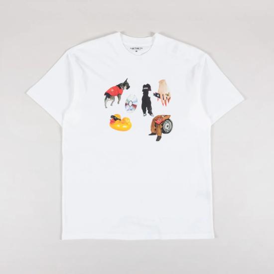  칼하트 WIP 반팔 티셔츠 I034780 02XX WHITE DOM
