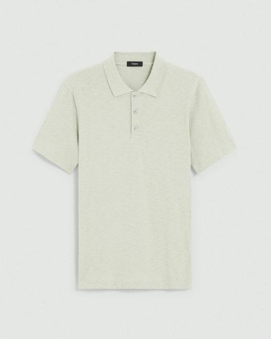  띠어리 폴로 티셔츠 M0294501 292 LIGHT GREEN STONE DOM