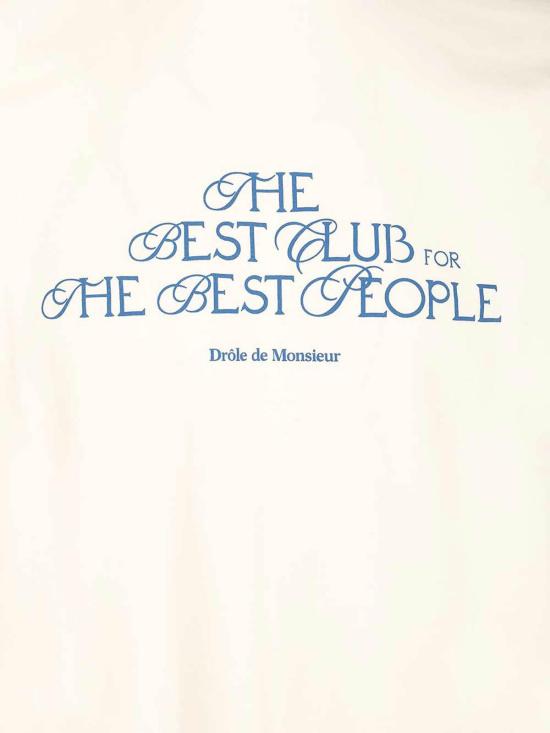25FW 드롤드무슈 반팔 티셔츠 ITS273CO002OW Beige - DROLE DE MONSIEUR