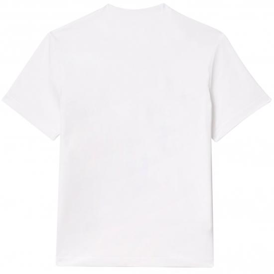 25SS 라코스테 브레스트 포켓 코튼 반팔 티셔츠 TH2827001 WHITE DOM - LACOSTE