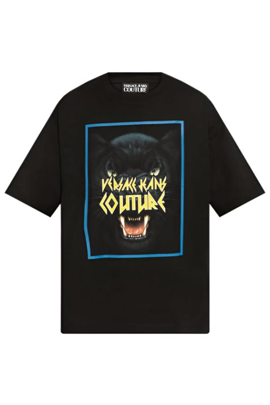 25SS 베르사체 반팔 티셔츠 78GAHS02CJ00S 899 NERO DOM