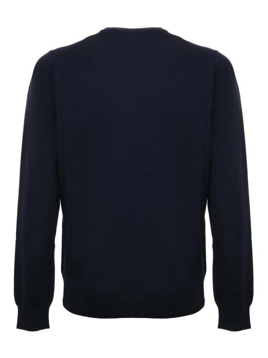 25FW 라코스테 메리노울 크루넥 스웨터 AH1969166 Blue - LACOSTE