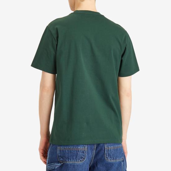  칼하트 WIP 반팔 티셔츠 I034851 2RQXX CONIFER WHITE DOM - CARHARTT WIP