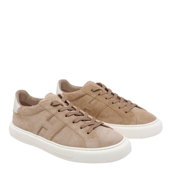 26SS 호간 레벨 스니커즈 HXM6910FU10 UHO0ZCP Brown - HOGAN