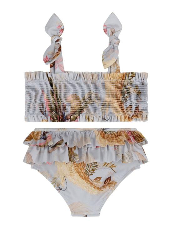 25FW [키즈] 짐머만 원피스 수영복 3874WSS251K AQPFL BLUE - ZIMMERMANN