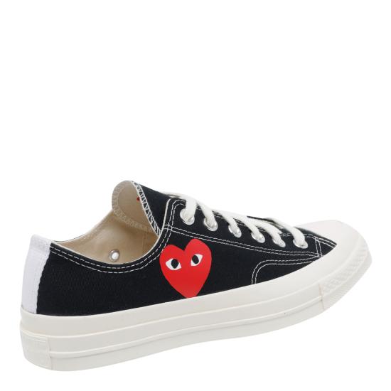 26SS 꼼데가르송 플레이 X 컨버스 스니커즈 K128 Black - COMME DES GARCONS PLAY CONVERSE