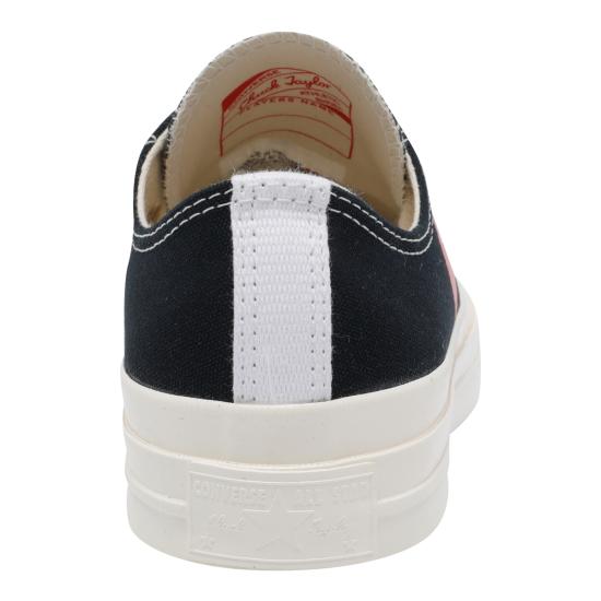 26SS 꼼데가르송 플레이 X 컨버스 스니커즈 K128 Black - COMME DES GARCONS PLAY CONVERSE