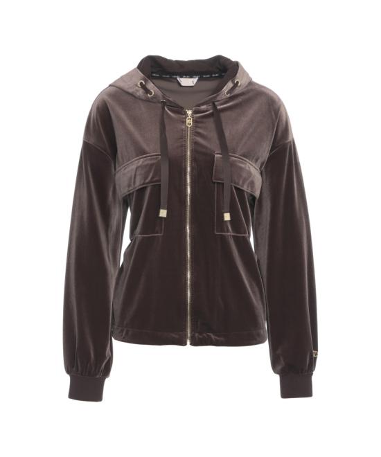 25FW 리우조 후드 티셔츠 TF5108J4955 Brown