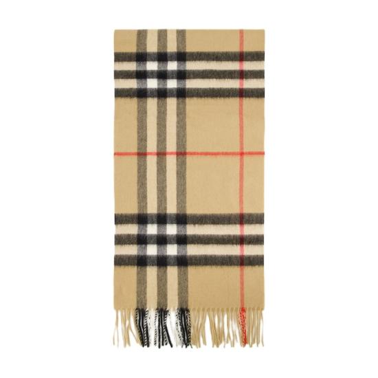 26FW 버버리 빈티지 체크 캐시미어 머플러 8076576 A7026 beige - BURBERRY