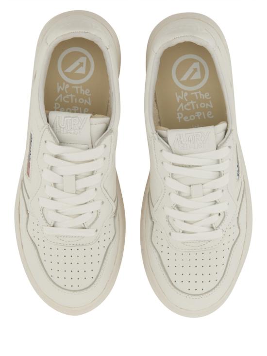 26FW 오트리 메달리스트 로우 레더 스니커즈 AULW SG10 WHITE - AUTRY