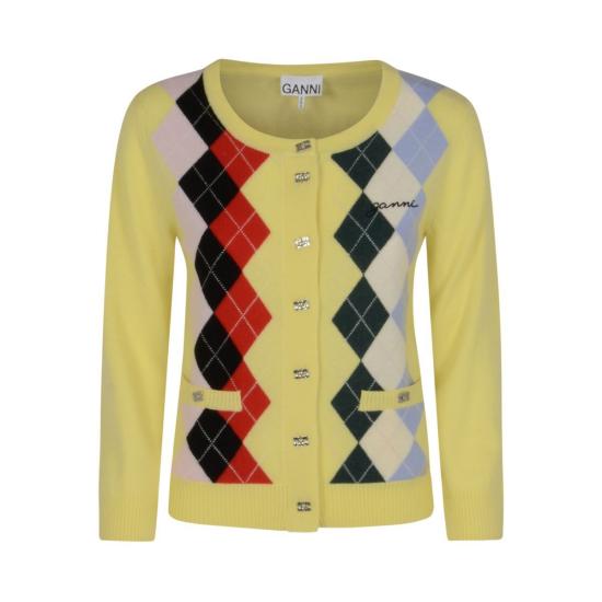 25FW 가니 가디건 K2533122 PEAR SORBET DOM