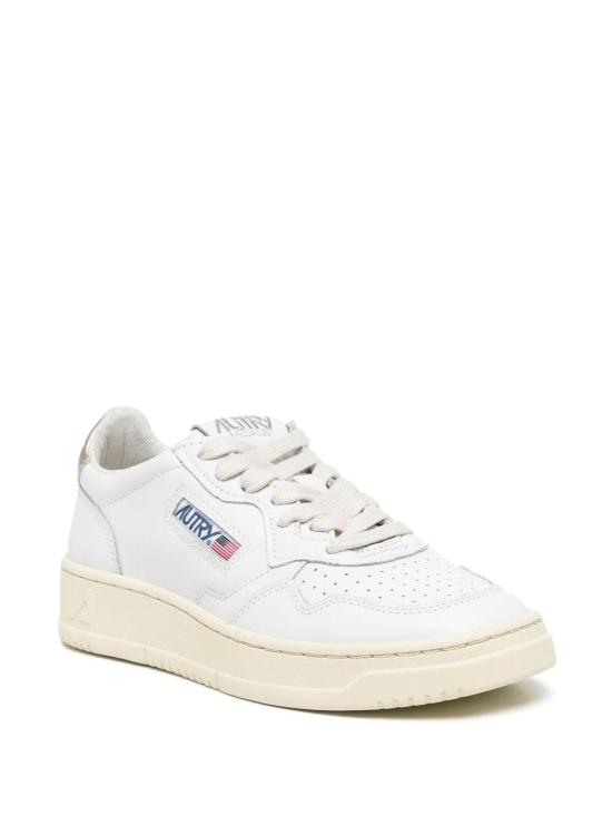 26SS 오트리 메달리스트 로우 레더 스니커즈 AULWLL06 LEAT WHT GOLD LL06 - AUTRY