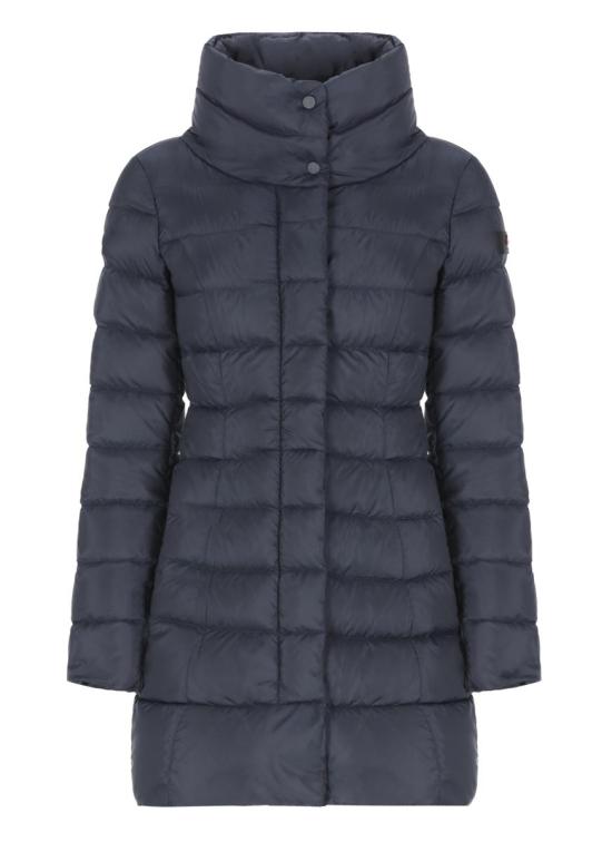 25FW 페트레이 솝착 MQN 03 하이칼라 슬림핏 롱 다운 재킷 PED545601181967215 BLUE