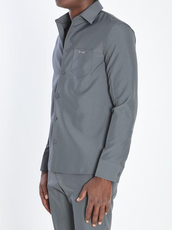 25FW 구찌 긴팔 셔츠 8457853 841624 ZAFKB 1088 GREY - GUCCI
