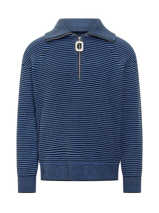 25FW JW앤더슨 집업 니트 KW1285YN0408 843 BLUE