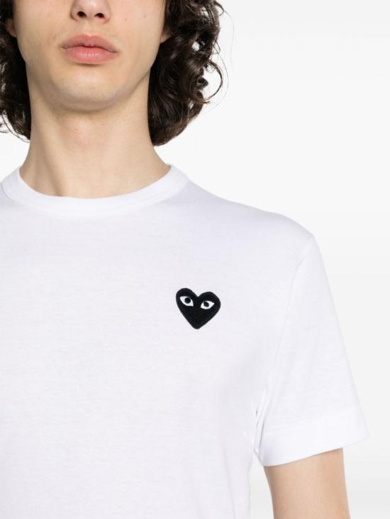 25FW 꼼데가르송 반팔 티셔츠 AXT064 2 White - COMME DES GARCONS