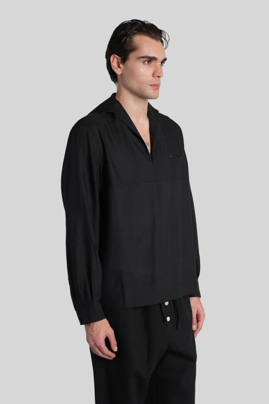 25FW 보디 긴팔 셔츠 431720 MRF25SH027 Black - BODE