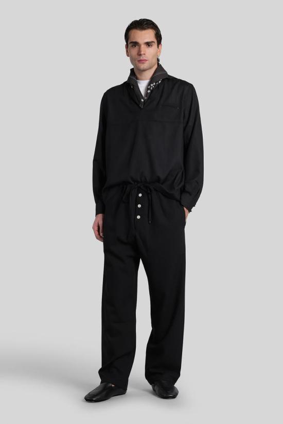 25FW 보디 긴팔 셔츠 431720 MRF25SH027 Black - BODE