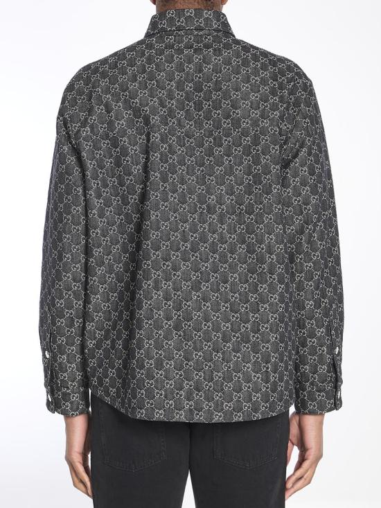 25FW 구찌 긴팔 셔츠 9395376 766142 XDC88 1180 GREY - GUCCI