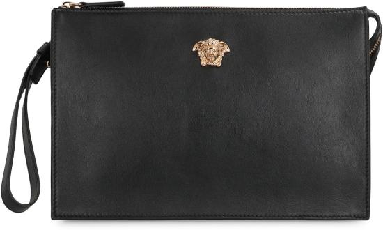 26SS 베르사체 가죽소품 10225921A14675 1B00V Black - VERSACE