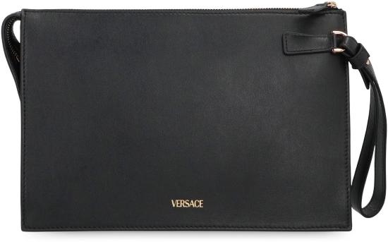 26SS 베르사체 가죽소품 10225921A14675 1B00V Black - VERSACE