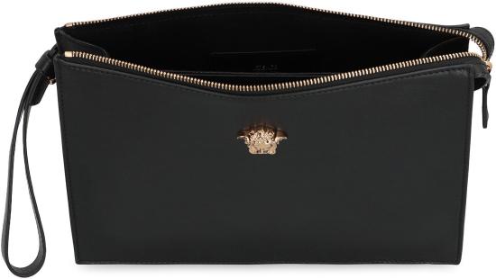 26SS 베르사체 가죽소품 10225921A14675 1B00V Black - VERSACE