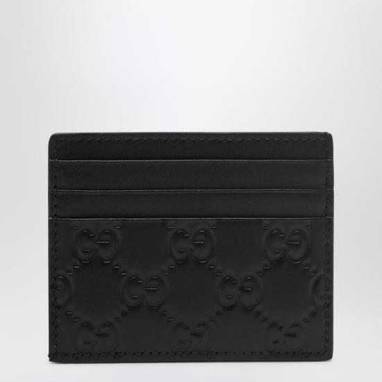 26SS 구찌 GG 엠블럼 카드 케이스 850187AAFDV Black - GUCCI