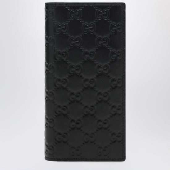26SS 구찌 GG 엠블럼 레더 반지갑 850178AAFDV Black