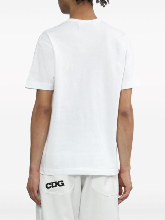 25FW 꼼데가르송 반팔 티셔츠 AXT026D 1 White - COMME DES GARCONS