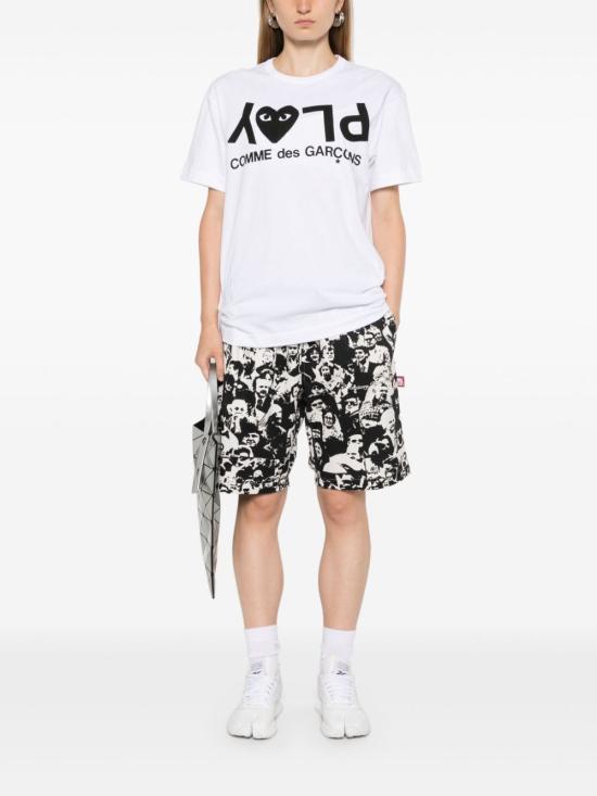 25FW 꼼데가르송 반팔 티셔츠 AXT068D 1 White - COMME DES GARCONS
