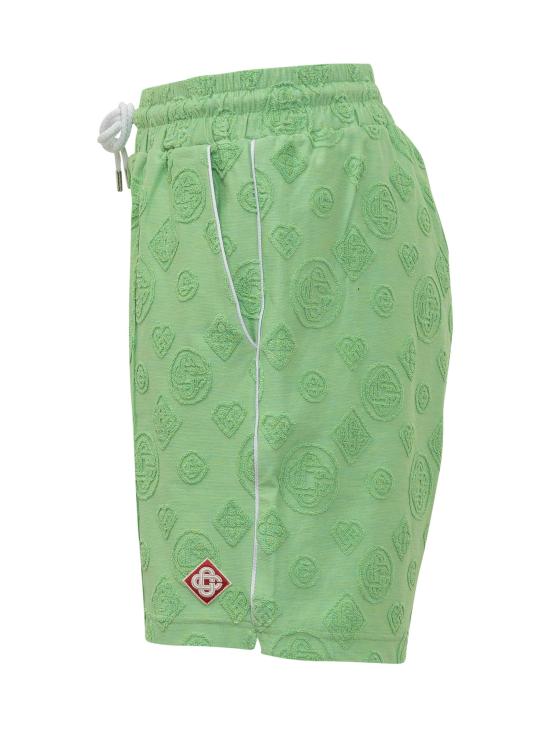 26SS 카사블랑카 숏팬츠 MSP26JTR271 01 GREEN - CASABLANCA