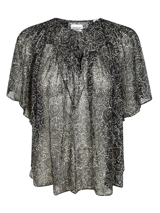 26SS 이자벨마랑에뚜왈 블라우스 HT0613FBD1J08E BKEC NERO