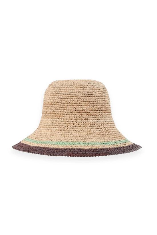  짐머만 버킷햇 스트라이프 라피아 버킷햇
