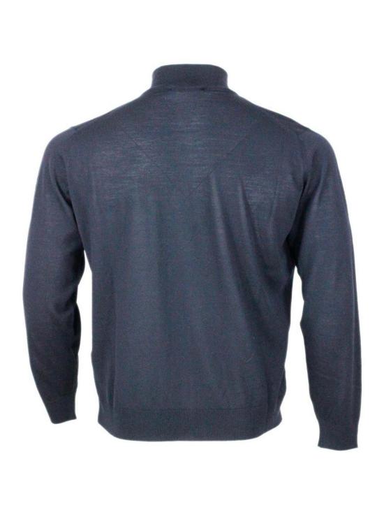 26FW 필리포 드 로렌티스 집업 니트 FZ1MLRM16R890 Blue - FILIPPO DE LAURENTIIS