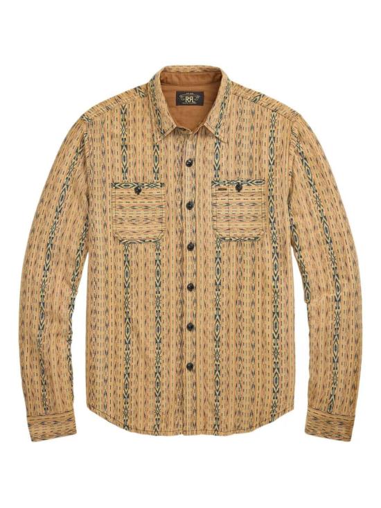  더블알엘 긴팔 셔츠 Rrl 자카드 작업 셔츠 옐로우