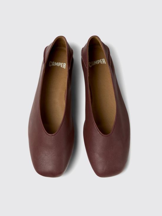 25FW 캠퍼 플랫 슈즈 K201253 048 CASI MYRA 0 Burgundy - CAMPER