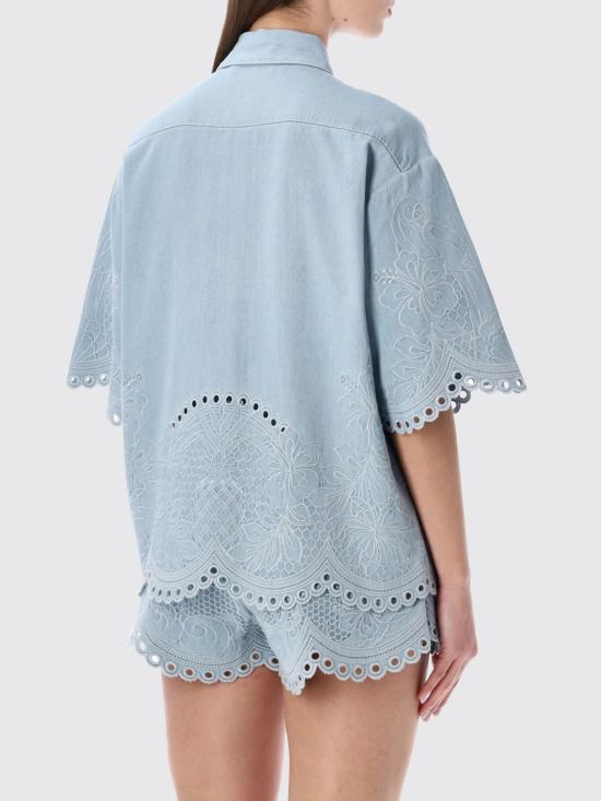 26SS 짐머만 셔츠 7214TRS263 ICESTM Blue - ZIMMERMANN