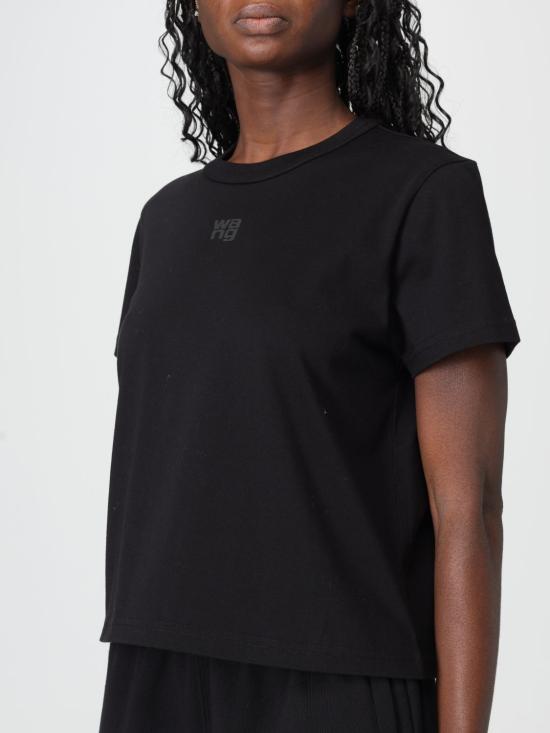 26SS 알렉산더 왕 반팔 티셔츠 4CC3241521 001 Black - ALEXANDER WANG