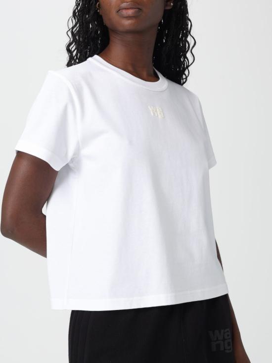 26SS 알렉산더 왕 반팔 티셔츠 4CC3241521 100 White - ALEXANDER WANG