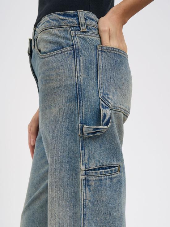 25FW 쿠레쥬 데님 팬츠 VESDPA253DE0041 7052 Gnawed Blue - COURREGES